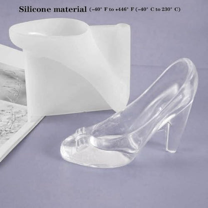 Molde de silicona para zapatos de tacón alto, chocolate, vel