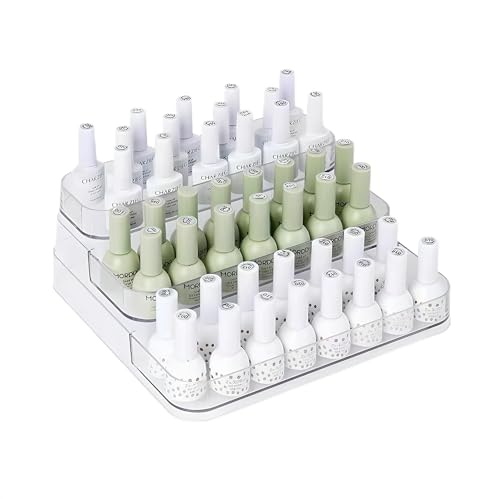 Organizador de esmalte de uñas, soporte de exhibición de acr