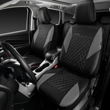 CAR PASS Juego completo de fundas de asiento de cuero, unive