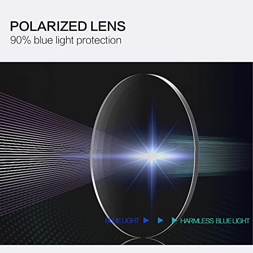Zenottic - Lentes redondos con diseño de bloqueo de luz azul