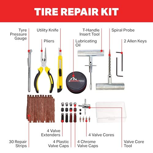 Kit de Herramientas de reparación de llantas Boulder, set de