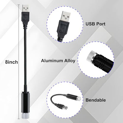 LEDCARE Luz nocturna de techo de auto, portátil, ajustable,