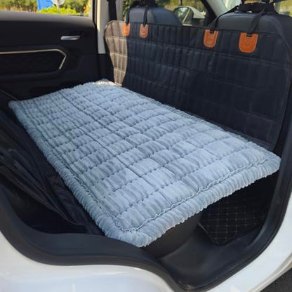 Cama para perro para automóvil, tapete de cama de asiento tr