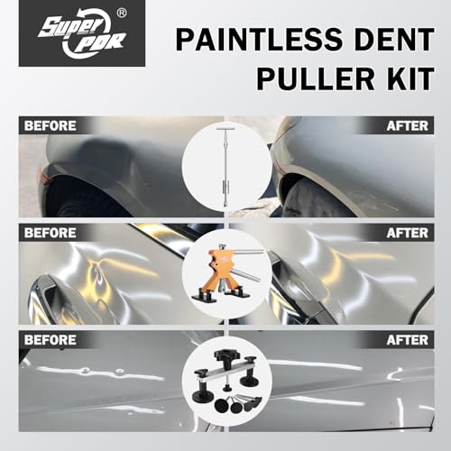 Super PDR Kit de extractor de abolladuras de automóvil, herr