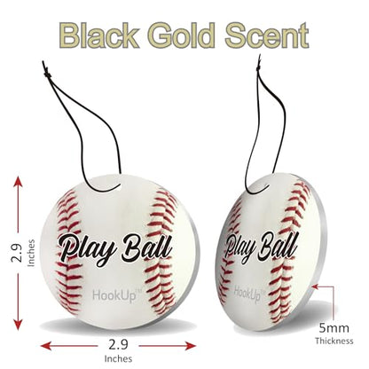 Hookup - Ambientador de aire para automóvil de béisbol, paqu
