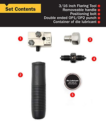 Titan 51535 Herramienta de doble abocardado de 3/16 pulgadas
