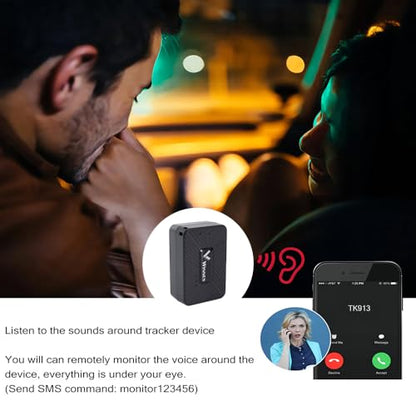 Mini rastreador GPS para vehículos sin suscripción 4G LTE co
