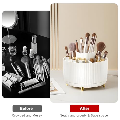 Organizador de brochas de maquillaje, organizador de brochas
