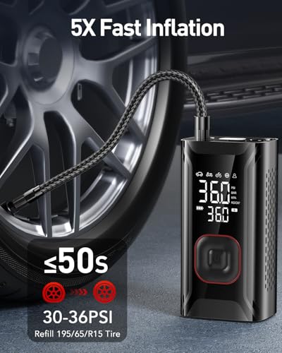 Inflador de neumáticos, compresor de aire portátil, mini bom
