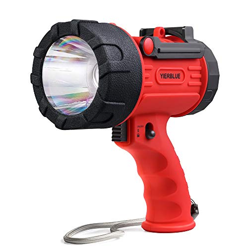 YIERBLUE Foco recargable con 200000 lúmenes LED, IP67 imperm