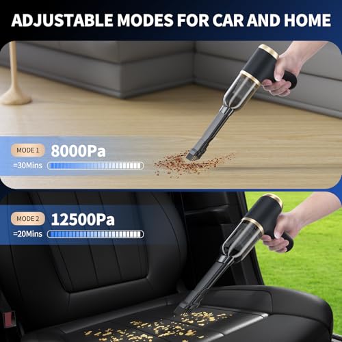 aokway Aspiradora portátil inalámbrica para automóvil 4 en 1
