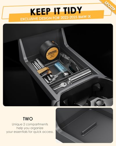 Bandeja de consola inferior para BMW iX, compatible con BMW