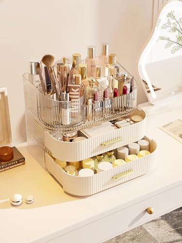MIUOPUR Organizador de maquillaje con soporte giratorio para