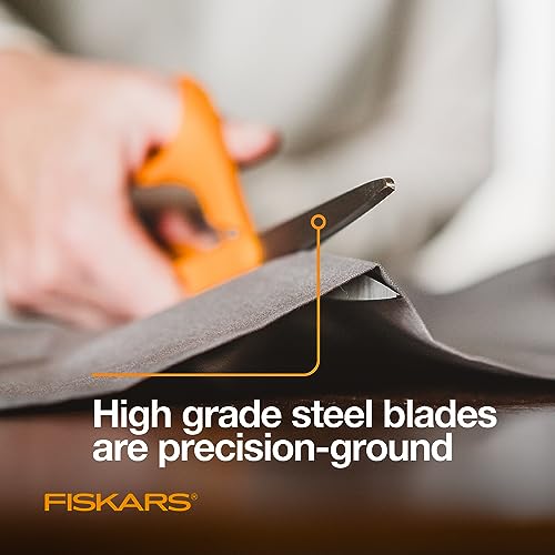 Tijeras Fiskars originales con mango de color naranja