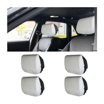 BELOMI 4 fundas para reposacabezas de asiento de automóvil,