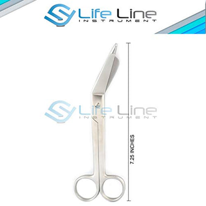 Tijeras de vendaje para enfermera, médico, lister, 7.25 pulg