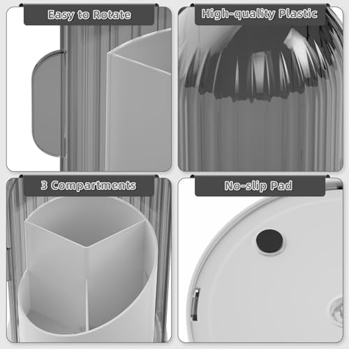 VITVITI Organizador de brochas de maquillaje con tapa, organ