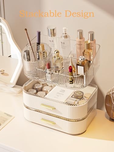 MIUOPUR Organizador de maquillaje con soporte giratorio para
