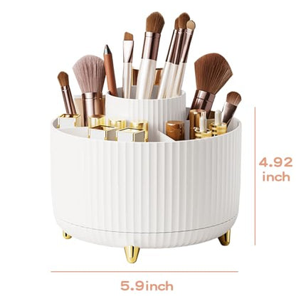 Organizador de brochas de maquillaje giratorio de 360°, orga