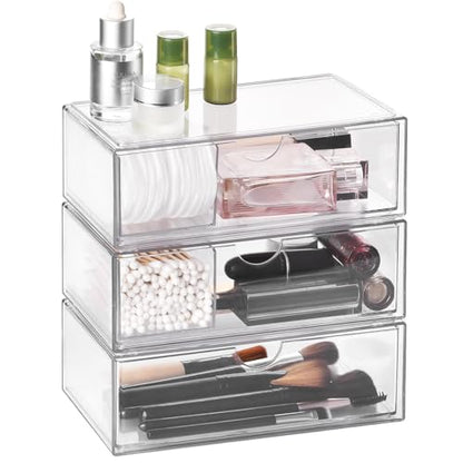 Qtip - Estuche organizador de maquillaje de acrílico de 3 ca