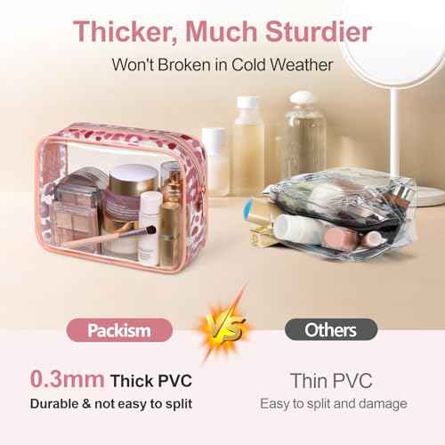 PACKISM Neceser aprobado por la TSA – Bolsa de maquillaje tr