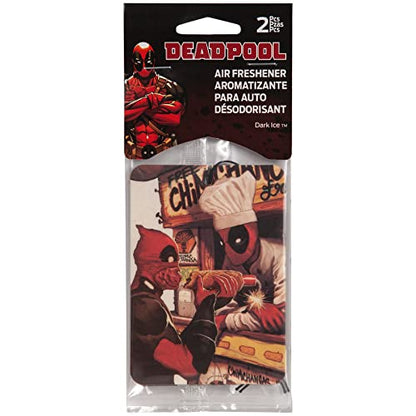 Plasticolor 005632R01 Marvel Deadpool Ambientador de 2 lados