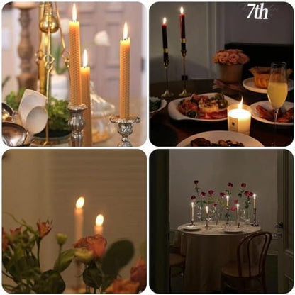 Paquete de 24 hojas de cera de abeja para velas rodantes de