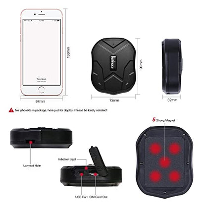 Rastreador GPS 4G para vehículos magnéticos ocultos, localiz