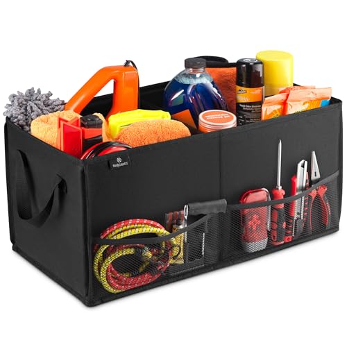 Organizador plegable para maletero de automóvil, color negro