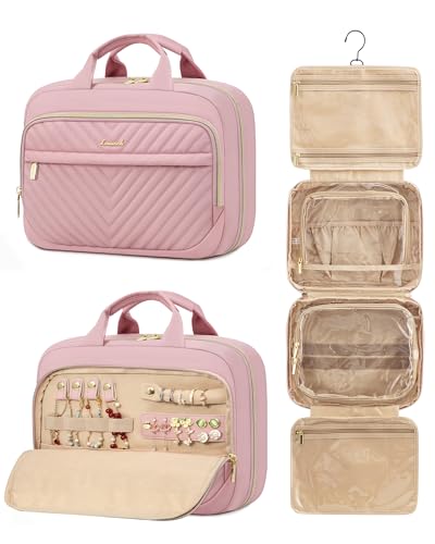 LOVEVOOK Neceser de viaje para mujer, bolsa de maquillaje co