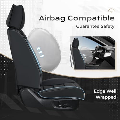 Coverado Fundas de asiento de automóvil, fundas delanteras p
