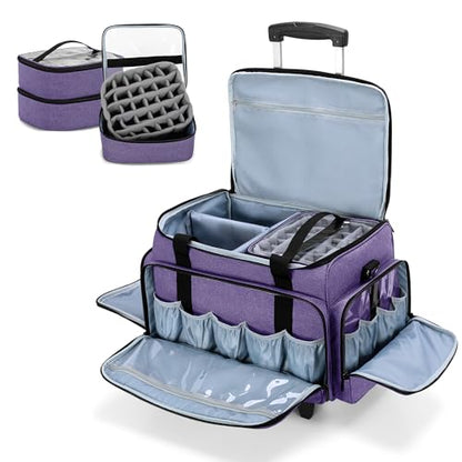 LUXJA Organizador de esmalte de uñas rodante con capacidad p
