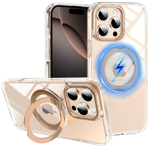 ZHK Funda magnética con anillo giratorio de 360° para iPhone