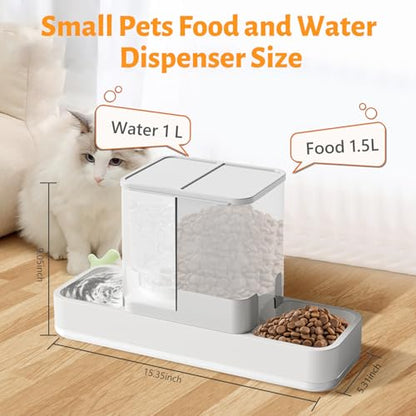 Yummy Sam Alimentador automático para mascotas pequeñas y di