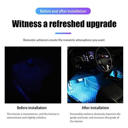 Luces LED de ambiente para automóvil, lámpara decorativa int