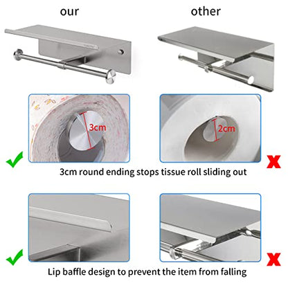 YUMORE Soporte de papel higiénico, soporte de papel higiénic