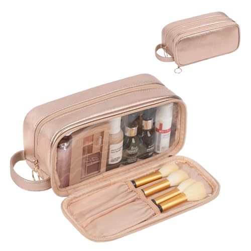 CUBETASTIC Pequeña bolsa de maquillaje para mujer, bolsa de