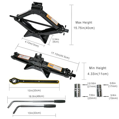 Kit de gato de automóvil de 2 toneladas (4409 libras) de gat