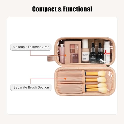 CUBETASTIC Pequeña bolsa de maquillaje para mujer, bolsa de