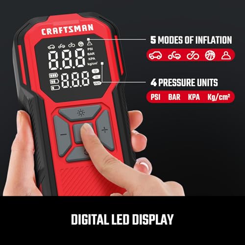 CRAFTSMAN Compresor de aire portátil para inflador de neumát