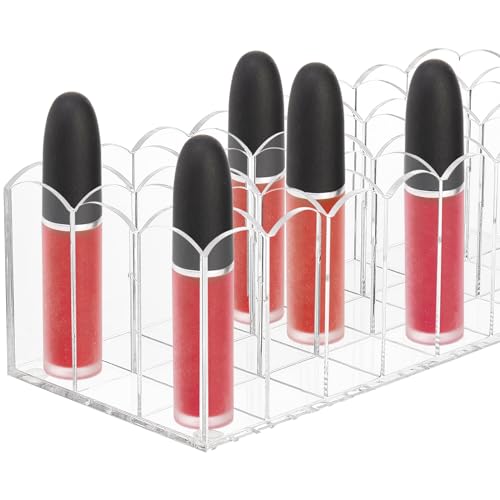 Hedume Paquete de 2 organizadores de brillo de labios, brill