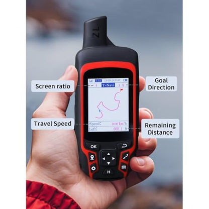 GPS de mano A6 para senderismo, soporte Multi-GNSS, navegado