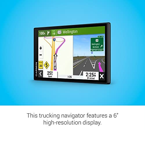 Garmin dēzl™ OTR610, navegador GPS grande y fácil de leer pa