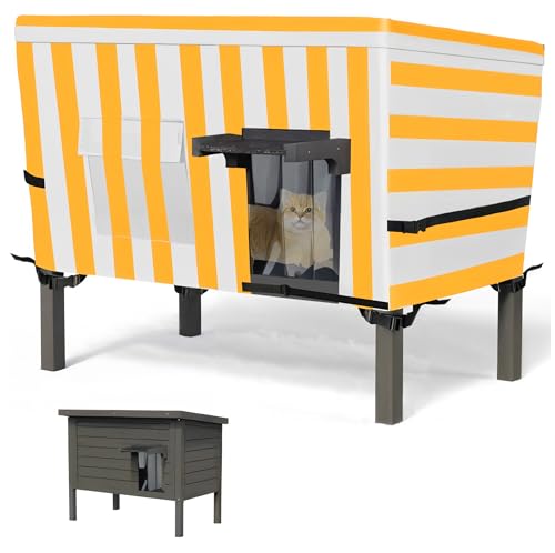 Sudiwei Feral - Funda para casa de gatos con cremallera para