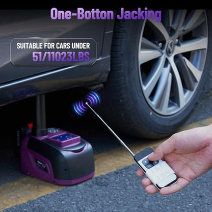 Gato eléctrico para coche de 5 toneladas, batería de 21 V 4.