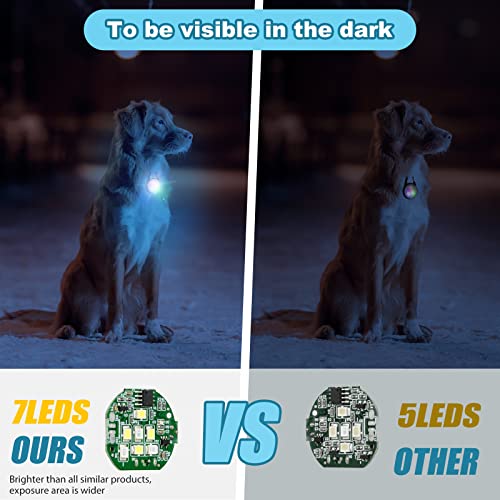 Luces de perro con 4 modos para caminar por la noche, luz im