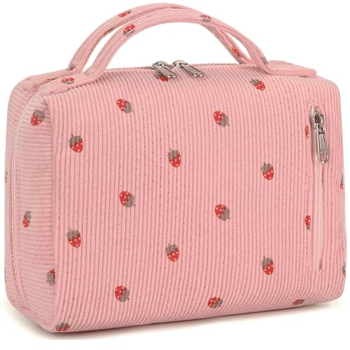 Bluboon Bolsa de maquillaje con cremallera, bolsa de viaje p