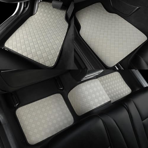 Auto Newer Juego completo de tapetes impermeables de piel si