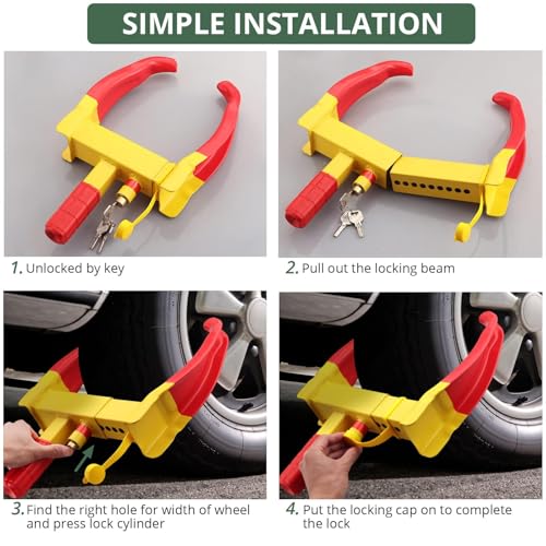 EYPINS Cerradura de rueda universal – Cerradura de rueda de