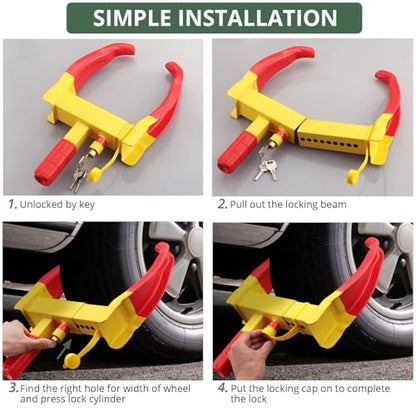 EYPINS Cerradura de rueda universal – Cerradura de rueda de